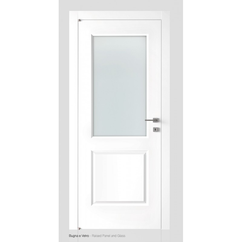 Porte Interne In Vetro A Battente Prezzi.Porte Interne Laccata Liscia Battente Vetro Brera Pv Liberty Civico14 Porte Interne E Sicurezza Casa